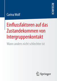 Vorderes Coverbild Einflussfaktoren auf das Zustandekommen von Intergruppenkontakt