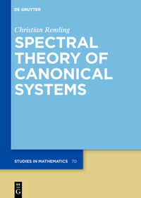Vorderes Coverbild Spectral Theory of Canonical Systems