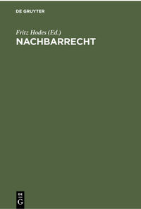 Vorderes Coverbild Nachbarrecht