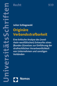 Vorderes Coverbild Originäre Verbandsstrafbarkeit