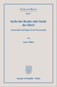 Vorderes Coverbild Sache des Rechts oder Sache der Ehre?
