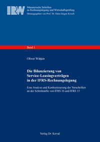 Vorderes Coverbild Die Bilanzierung von Service-Leasingverträgen in der IFRS-Rechnungslegung