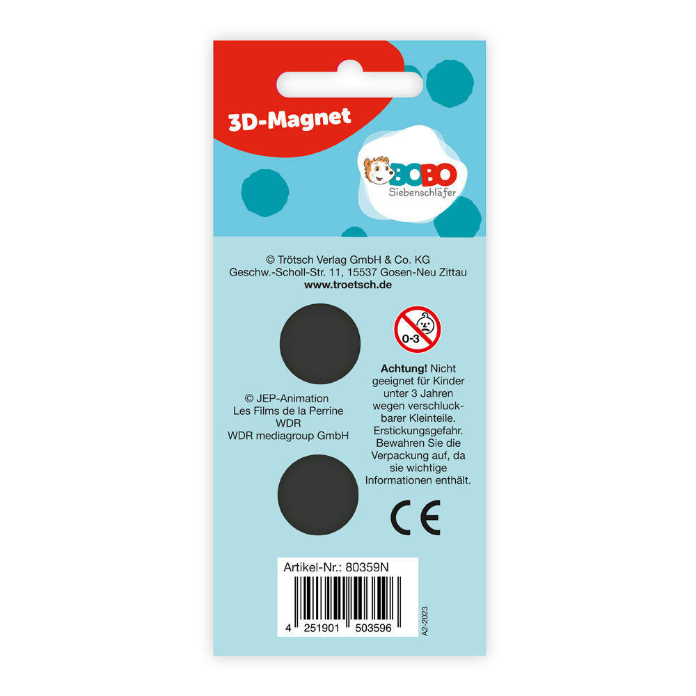 Rückseitencover Trötsch Bobo Siebenschläfer 3D-Magnet