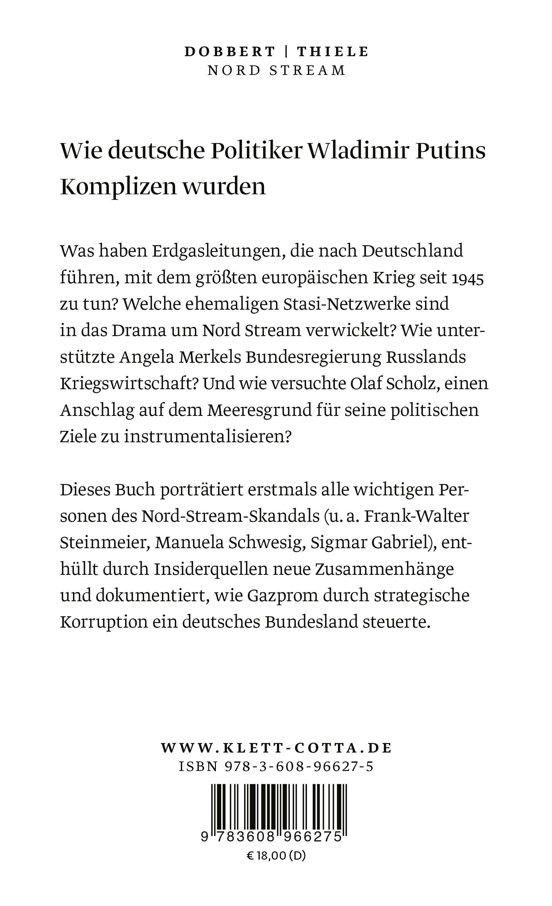 Rückseitencover Nord Stream