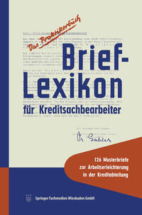 Vorderes Coverbild Brief-Lexikon für Kreditsachbearbeiter