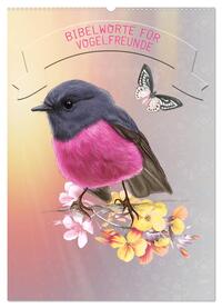 Vorderes Coverbild Bibelworte für Vogelfreunde (Wandkalender 2025 DIN A2 hoch), CALVENDO Monatskalender