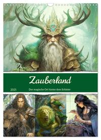 Vorderes Coverbild Zauberland. Der magische Ort hinter dem Schleier (Wandkalender 2025 DIN A3 hoch), CALVENDO Monatskalender