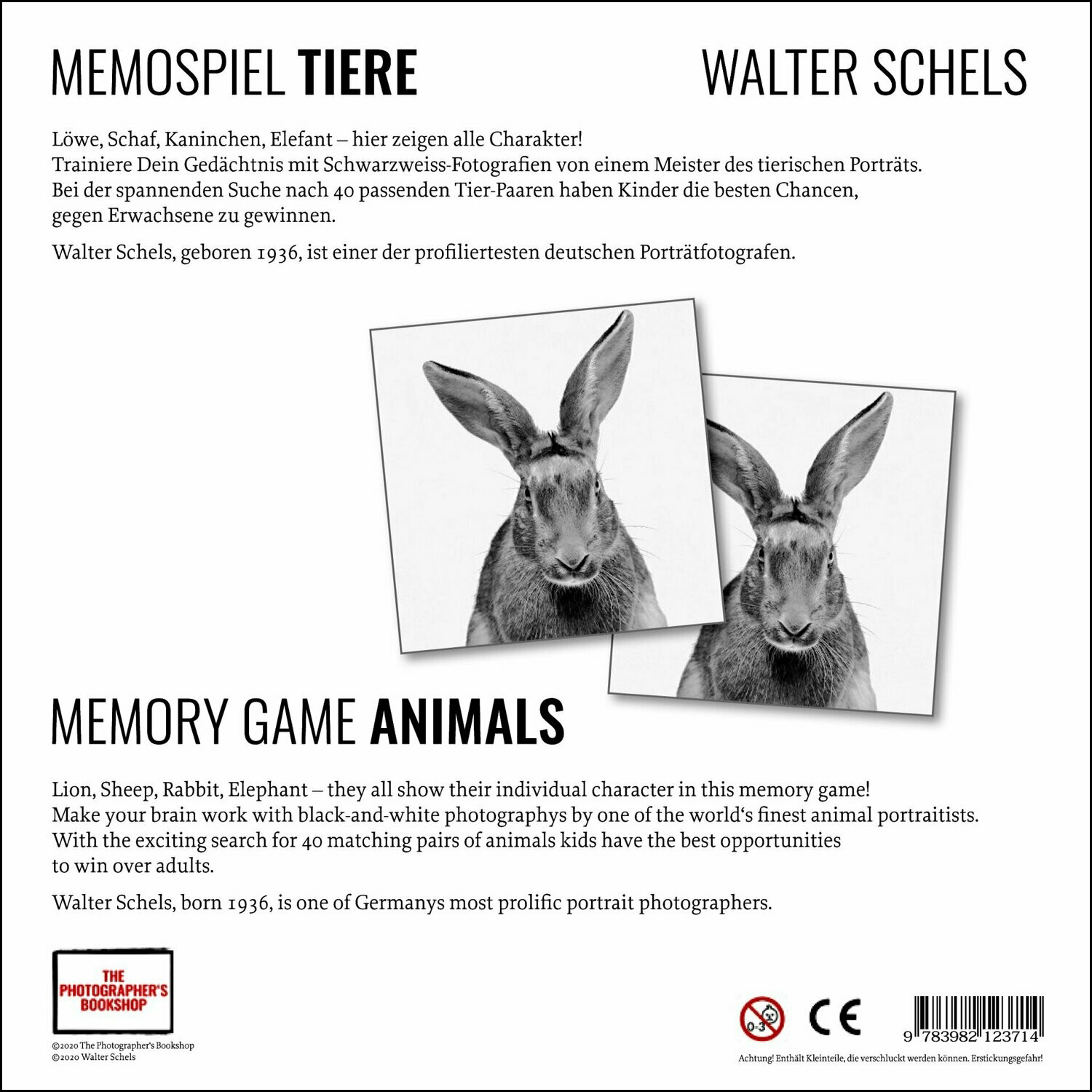 Rückseitencover Memospiel TIERE