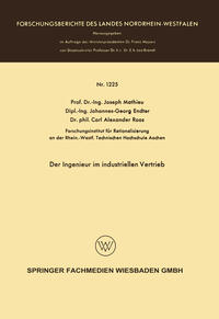 Vorderes Coverbild Der Ingenieur im industriellen Vertrieb