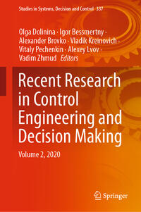 Vorderes Coverbild Recent Research in Control Engineering and Decision Making