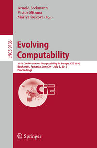 Vorderes Coverbild Evolving Computability