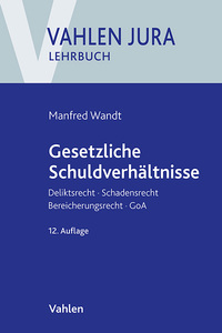 Vorderes Coverbild Vahlen Jura/Lehrbuch / Gesetzliche Schuldverhältnisse