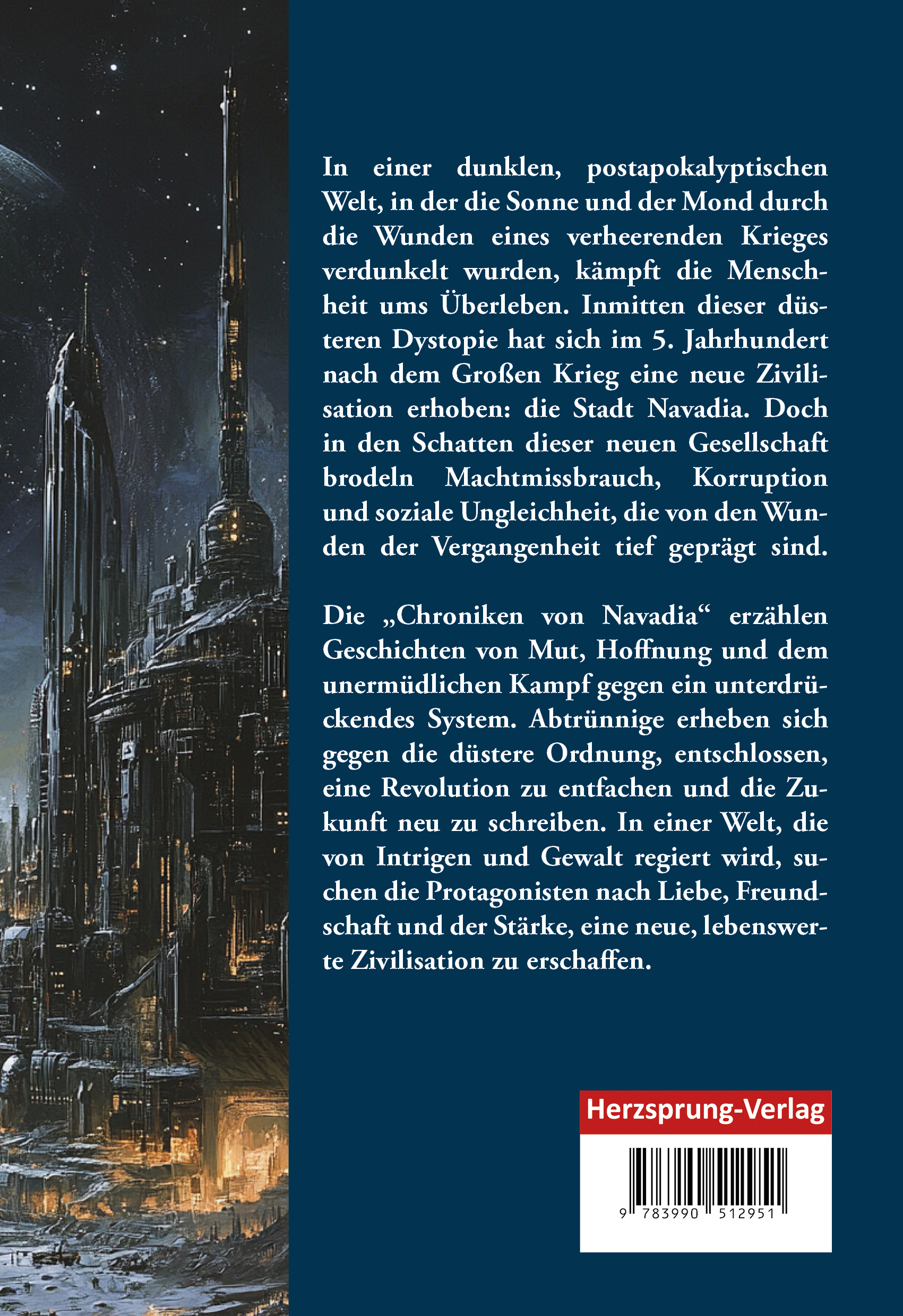 Rückseitencover Chroniken von Navadia - Übermorgenland