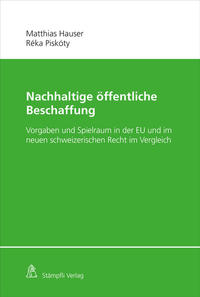 Vorderes Coverbild Nachhaltige öffentliche Beschaffung