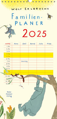 Vorderes Coverbild Wolf Erlbruchs Familienplaner 2025