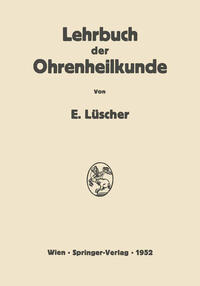 Vorderes Coverbild Lehrbuch der Ohrenheilkunde