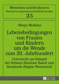 Vorderes Coverbild Lebensbedingungen von Frauen und Kindern um die Wende zum 20. Jahrhundert