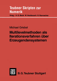 Vorderes Coverbild Multilevelmethoden als Iterationsverfahren über Erzeugendensystemen