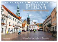 Vorderes Coverbild Pirna - Tor zur Sächsischen Schweiz (Wandkalender 2025 DIN A4 quer), CALVENDO Monatskalender