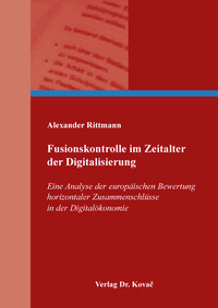 Vorderes Coverbild Fusionskontrolle im Zeitalter der Digitalisierung