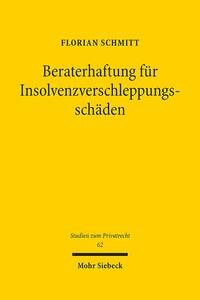 Vorderes Coverbild Beraterhaftung für Insolvenzverschleppungsschäden