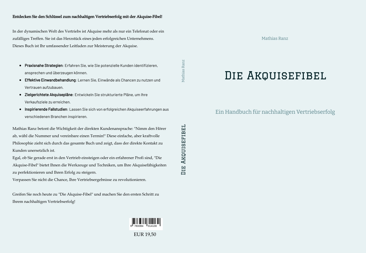 Gesamtes Coverbild Die Akquisefibel