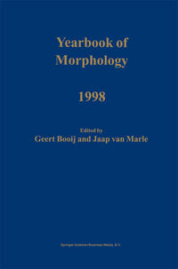Vorderes Coverbild Yearbook of Morphology 1998