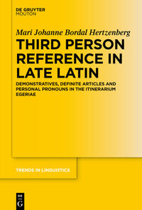 Vorderes Coverbild Third Person Reference in Late Latin