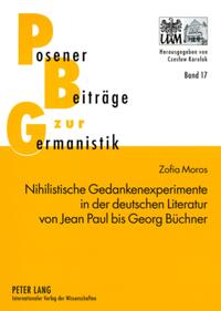 Vorderes Coverbild Nihilistische Gedankenexperimente in der deutschen Literatur von Jean Paul bis Georg Büchner