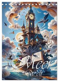Vorderes Coverbild Surrealismus Meer WELT - Digitale Kunst (Tischkalender 2026 DIN A5 hoch), CALVENDO Monatskalender