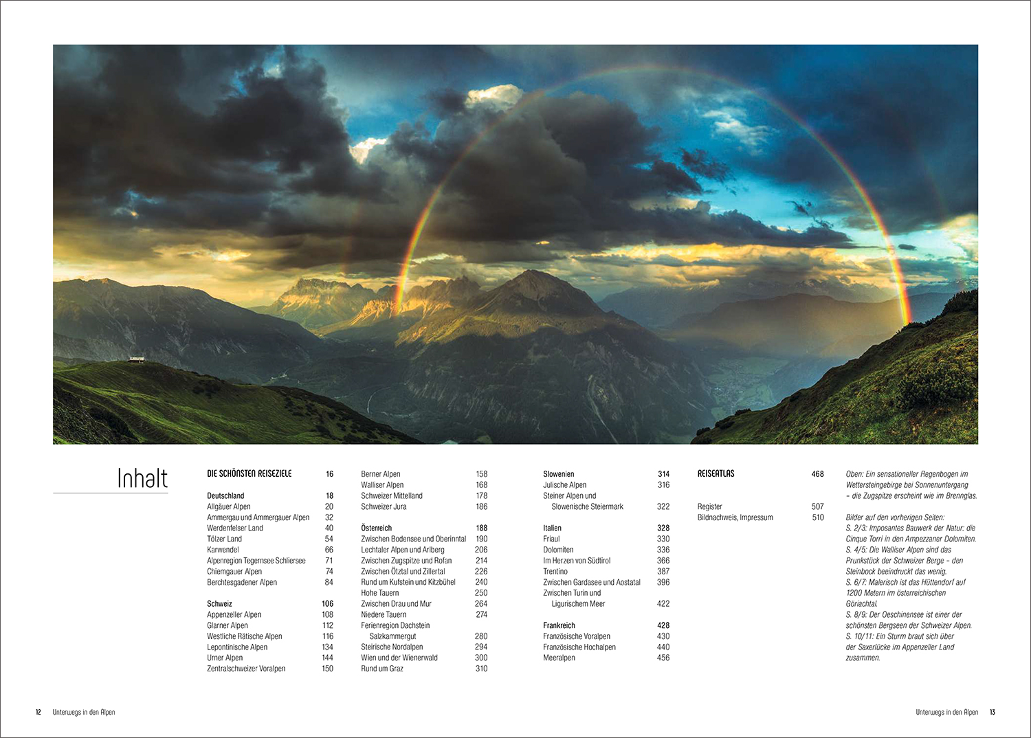 Beispielinhalt (Bild) KUNTH Unterwegs in den Alpen