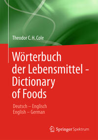 Vorderes Coverbild Wörterbuch der Lebensmittel - Dictionary of Foods