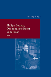 Vorderes Coverbild Das römische Recht vom Error