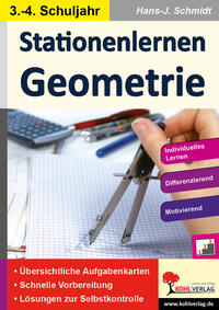 Vorderes Coverbild Stationenlernen Geometrie / Klasse 3-4