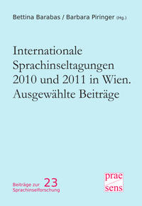 Vorderes Coverbild Internationale Sprachinseltagungen 2010 und 2011 in Wien. Ausgewählte Beiträge