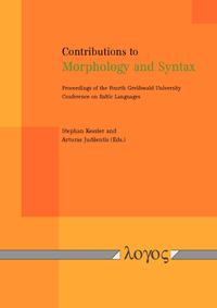 Vorderes Coverbild Contributions to Morphology and Syntax