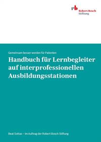 Vorderes Coverbild Handbuch für Lernbegleiter auf interprofessionellen Ausbildungsstationen