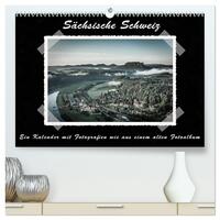 Vorderes Coverbild Sächsische Schweiz (hochwertiger Premium Wandkalender 2025 DIN A2 quer), Kunstdruck in Hochglanz