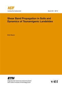 Vorderes Coverbild Shear Band Propagation in Soils and Dynamics of Tsunamigenic Landslides