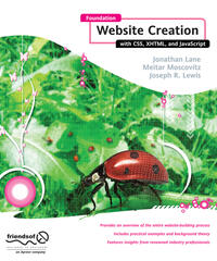 Vorderes Coverbild Foundation Website Creation with CSS, XHTML, and JavaScript