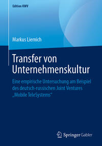 Vorderes Coverbild Transfer von Unternehmenskultur