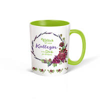 Vorderes Coverbild Trötsch Tasse Kranz Kollegin weiß grün