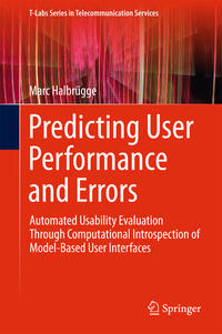 Vorderes Coverbild Predicting User Performance and Errors