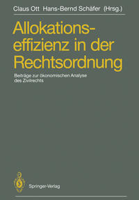 Vorderes Coverbild Allokationseffizienz in der Rechtsordnung