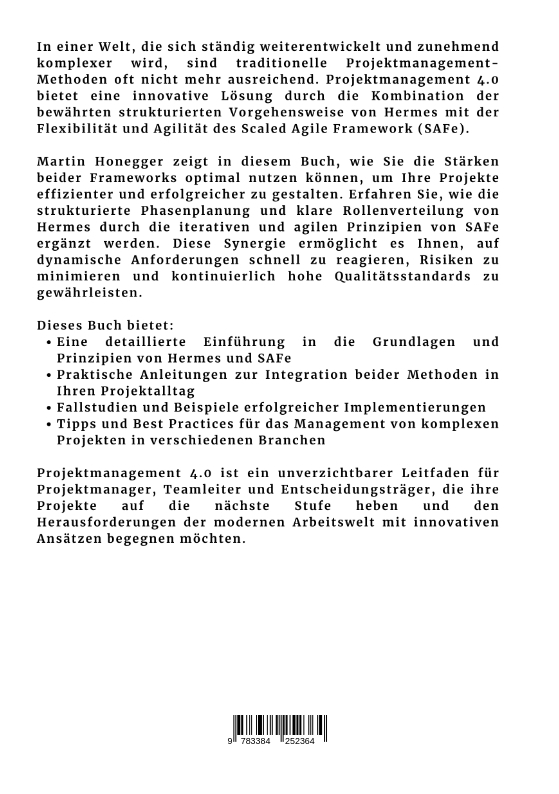 Rückseitencover Projektmanagement 4.0