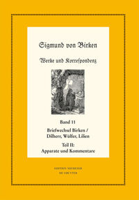 Vorderes Coverbild Der Briefwechsel zwischen Sigmund von Birken und Johann Michael Dilherr, Daniel Wülfer und Caspar von Lilien