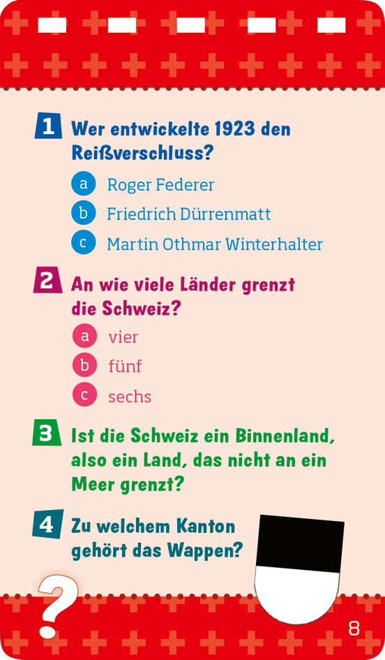 Beispielinhalt (Bild) WAS IST WAS Quiz Schweiz