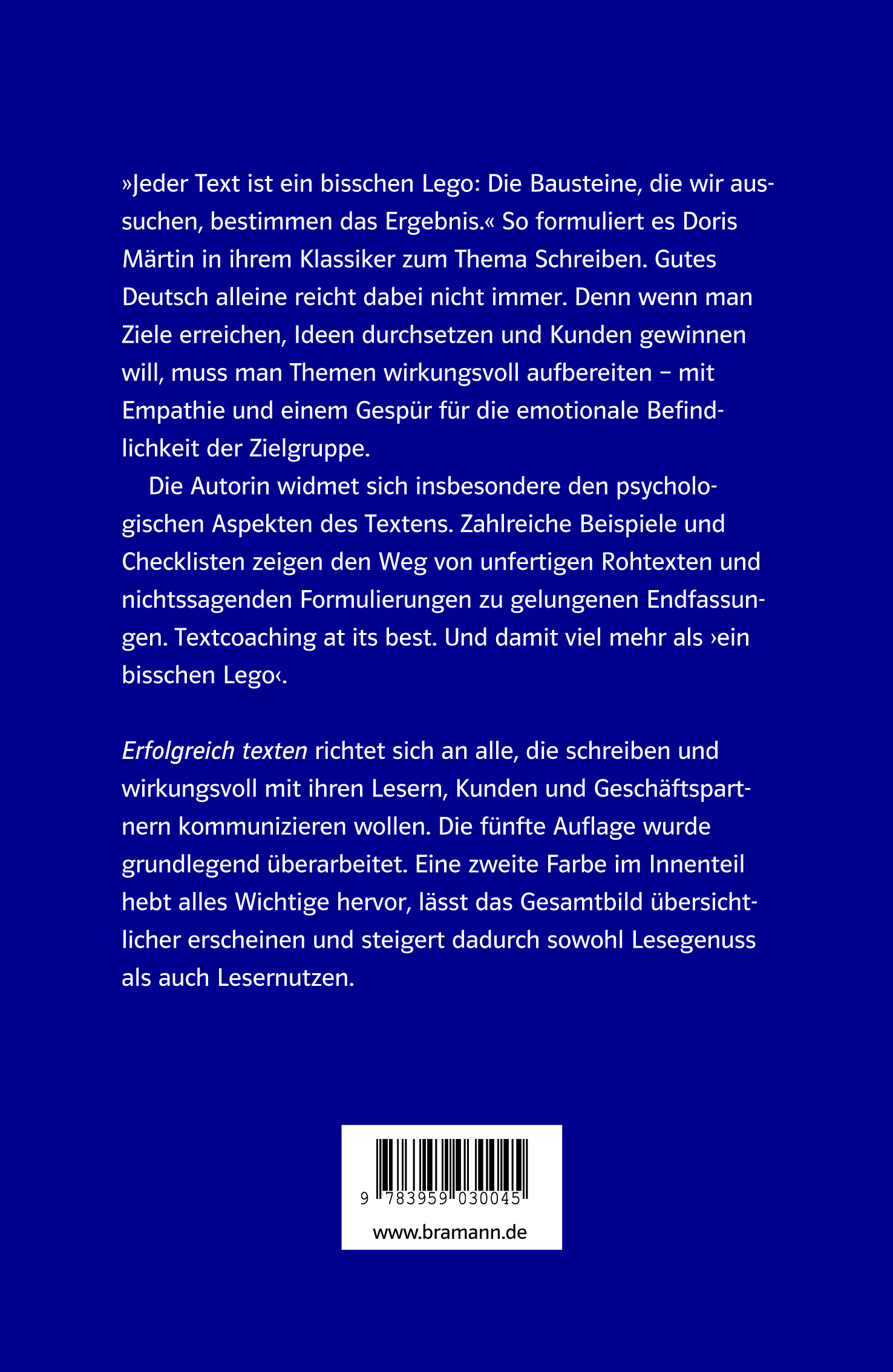Rückseitencover Erfolgreich texten