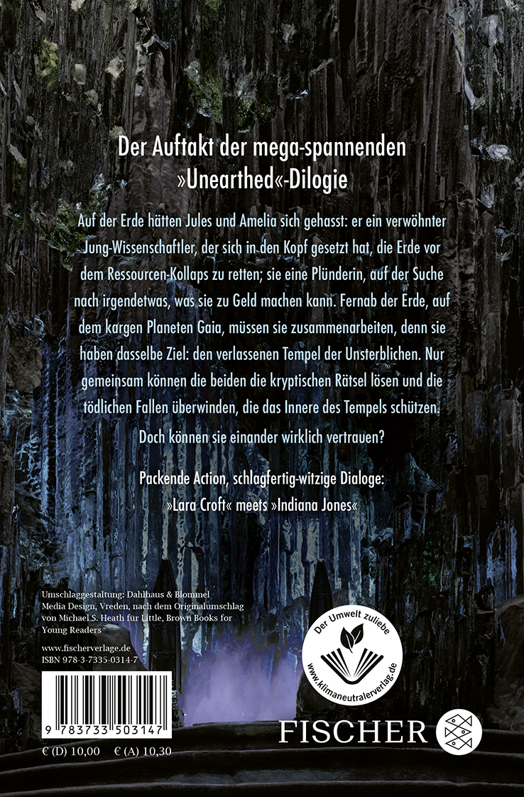Rückseitencover Unearthed. Weiter, wenn ihr euch traut