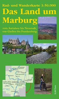 Vorderes Coverbild Rad- und Wanderkarte 1:50.000 Das Land um Marburg